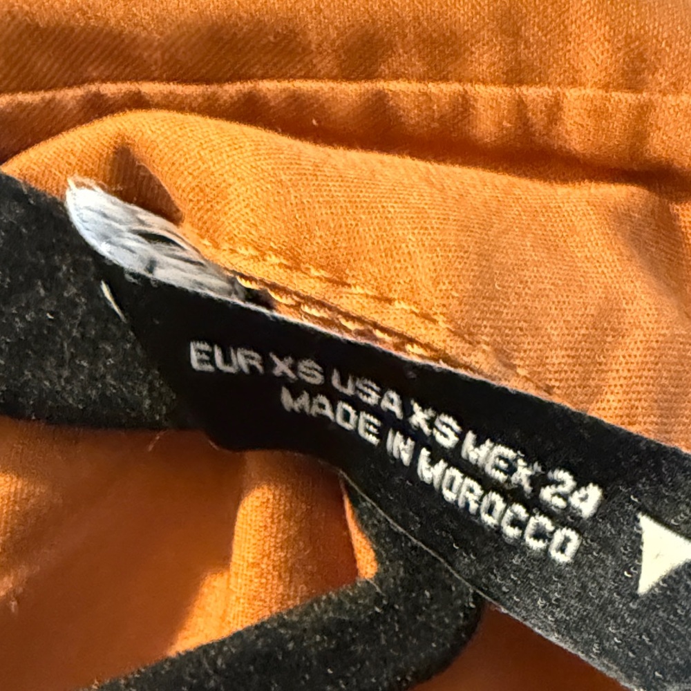 Zara Orange Midi Dress